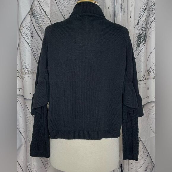 Project Naadam Volta Ruffle Cable Knit Sweater M - Picture 2 of 7